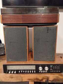 Hifi sestava Tesla 814A s magnetofonem a reproduktory
