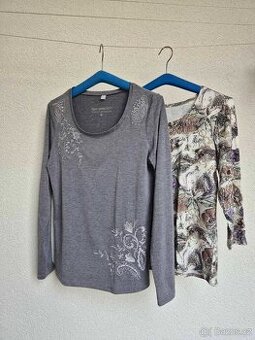 Set dvou dámských triček s dlouhým rukávem