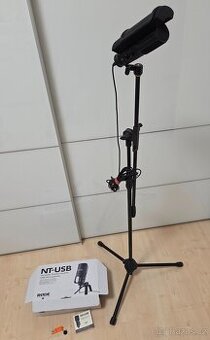 Profesionální mikrofon RODE jako nový se stativem