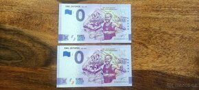 Euro bankovka Zátopek číslo 12