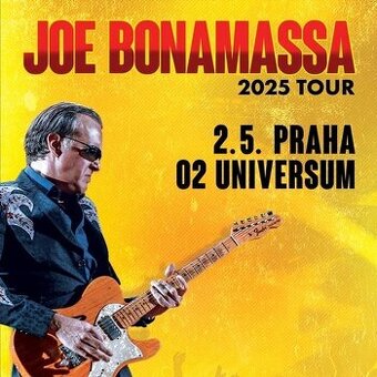 JOE BONAMASSA, prodám 1-4 e-tickety do 208.