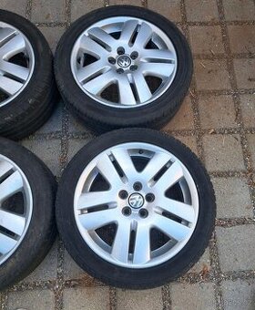 Alu kola vw 5x100 6,5j et43 pneu 205/45/16