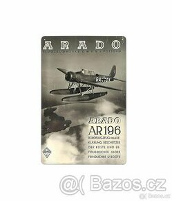 plechová cedule - Arado Ar 196 (dobová reklama) - 1