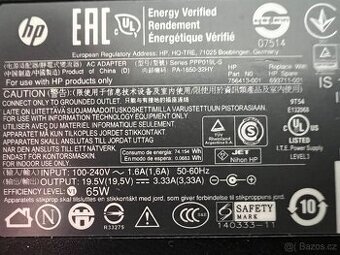 Nabíječka na HP notebook PPP019L-S 65W 19.5V
