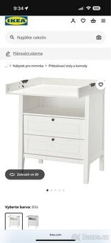 Přebalovací komoda ikea