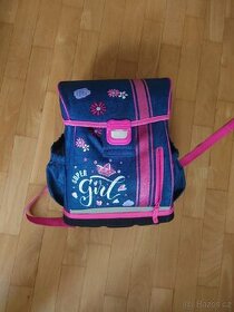 Dívčí školní aktovka Hama Super Girl a penál