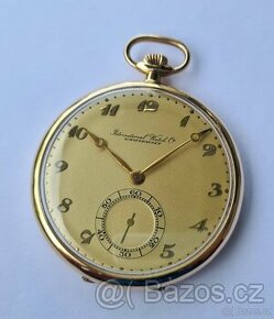 Zlaté kapesní hodinky IWC Schaffhausen 14K