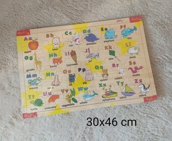 Anglické dřevěné puzzle
