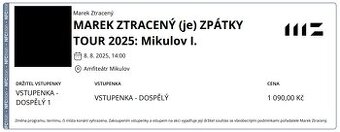 Koncert Marek Ztracený Mikulov