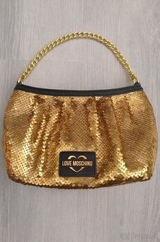 Zlatá Love Moschino originál kabelka