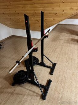 Domyos bench + rack + osa + 80 kg závaží