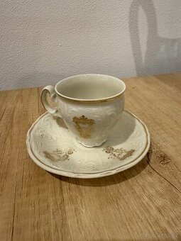 Starý hrnek Bernadotte s podšálkem