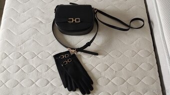 Dámská černá kabelka, Zn. Orsay + pásek + rukavice