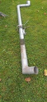 Prodám okapový svod, kotlík, výpustní klapka kotvící prvky.