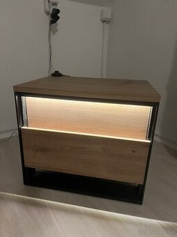 Noční stolek - LED podsvícené (warm white)