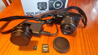 Canon EOS M10 + objektiv 15-45mm IS STM + Viltrox adapter EF