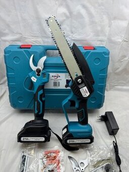 Aku nůžky na větve + Aku pila + 2x baterie SADA