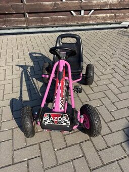 Dětská šlapací motokára Go-kart Baby Mix Razor růžová