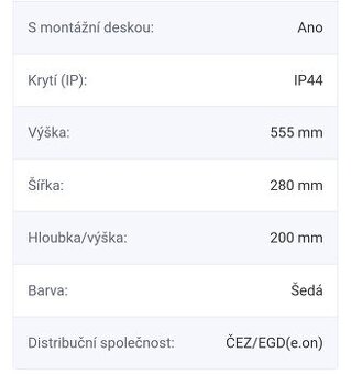 Elekroměrový rozvaděč