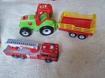 VELIKÝ TRAKTOR 30cm,PC 800KČ,HASIČSKÉ AUTOPC 900KČ