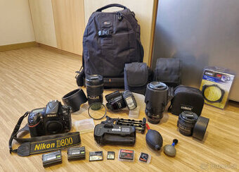 Prodám profesionální set NIKON z důvodu nevyužití v poslední