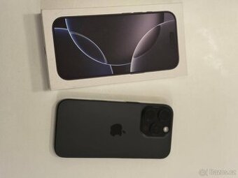 iPhone 16 Pro 256GB - Cerná - TOP stav + Záruka do 17.03.202