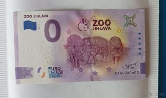 0 euro souvenír Zoo Jihlava číslo 600