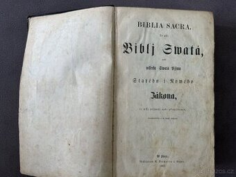 Biblia Sacra, to jest: Biblí Swatá, z roku 1867 - 1