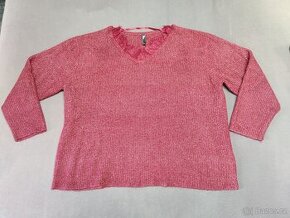 Dámský svetřík červený vel. 54 / 56 maxi blue svetr