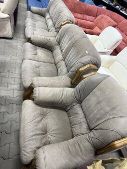 Kožená sedací souprava 3+2+křeslo