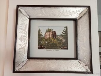 UNIKÁT - POUSTEVNICKÝ KÁMEN V ČECHÁCH SKLO A PERLEŤ