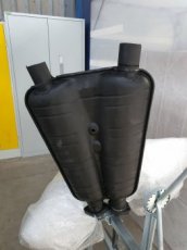 BMW M70 V12 E31, E32 OEM výfuk - stredný tlmič