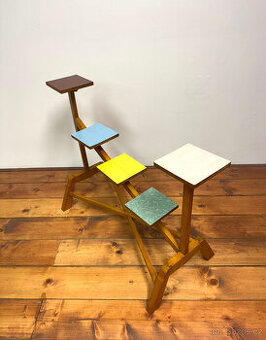 Originální květinový stojan, umakart, cca 1960