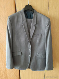 Šedý pánský oblek The KING vel. 54M