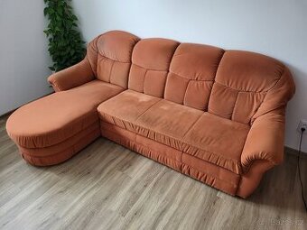 Rozkládací sedací souprava + křeslo