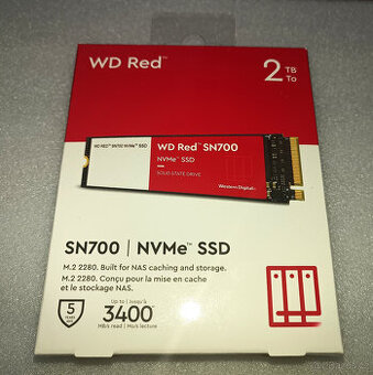 2TB NVMe M.2 2280 WD Red SN700 endurance 2500 TBW
