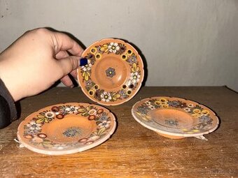 Dekorativní malovaný talíř 3kusy 500,-