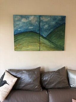 Umelecké predmety,obrazy,dóza,tapiseria-zaves