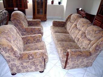 rozkládací látková sedací souprava 3+1+1