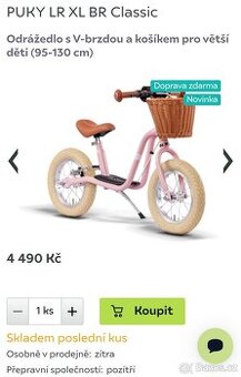 PUKY LR XL BR Classic – retro odrážedlo