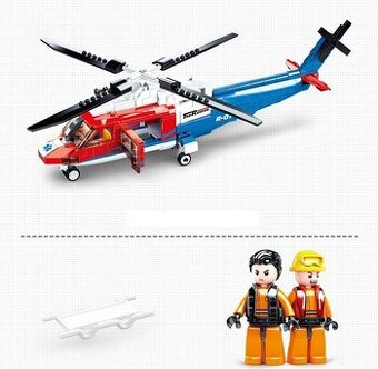 Stavebnice typu Lego - Vrtulník