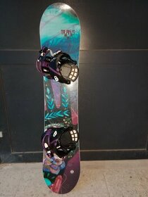 Použitý dívčí snowboard LTD 120 cm s vázáním