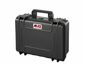 Nárazu, vodě, prachu odolný kufr MAX430 - černý s pěnou