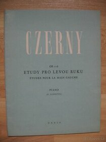 Noty - Czerny - Op. 718, etudy pro levou ruku - 1