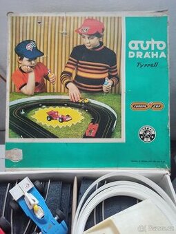 Stará - retro hračka - autodráha Tyrrell včetně trafa Ites