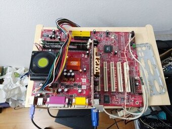 Socket A MSI K7T266 Pro 2-A + AXP 1800+ + 1GB RAM + GF 5200 - 1