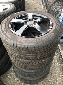 PRODÁM 4 KUSY ALU DEZENT BLACK 17 + HANKOOK VENTUS 2