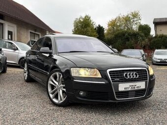 Audi A8 4.2TDi V8 Exclusive (černý strop-KESSY-20”-TV-DVD)