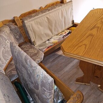 Rustik jídelní set,lavice, 2 židle