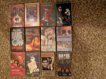 125 Kč/kus - VHS videokazety originálne český dabing